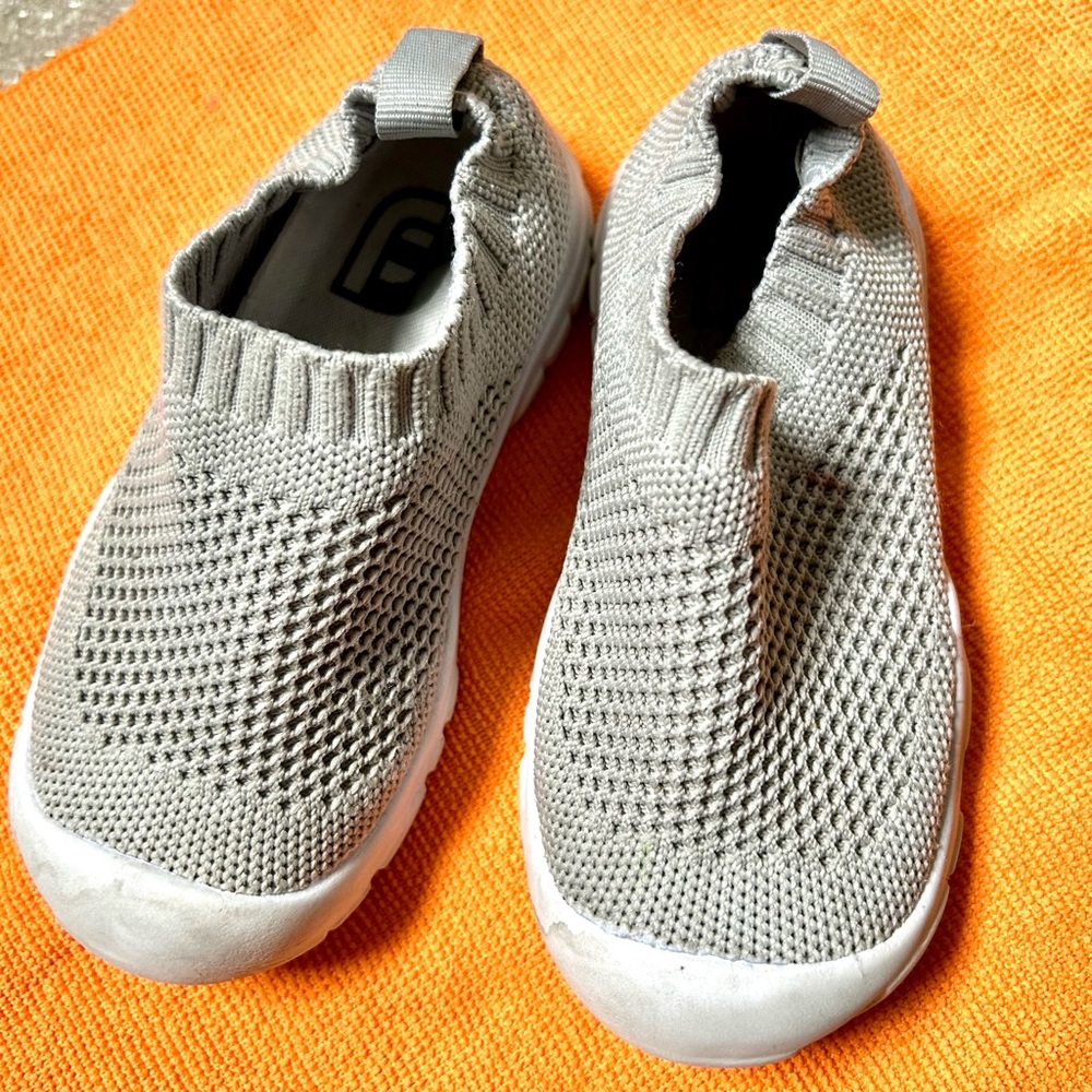 Gray Kids Slip-On Shoes